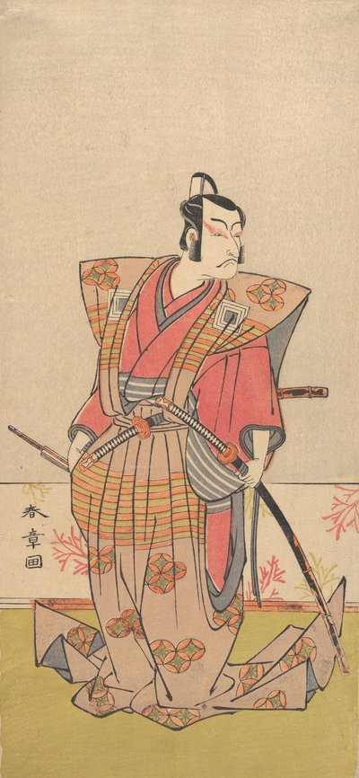 Skuespilleren Ichikawa Danjuro V som en samurai, 1771-72. av Shunsho