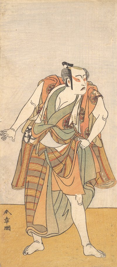 Den første Bando Mitsugoro som ubevæpnet mann, 1774 eller 1775. av Shunsho