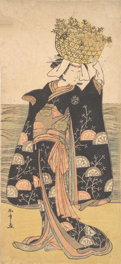 Den første Nakamura Nakazo i rollen som Ghost of Shiragiku, ca. 1778. av Shunsho