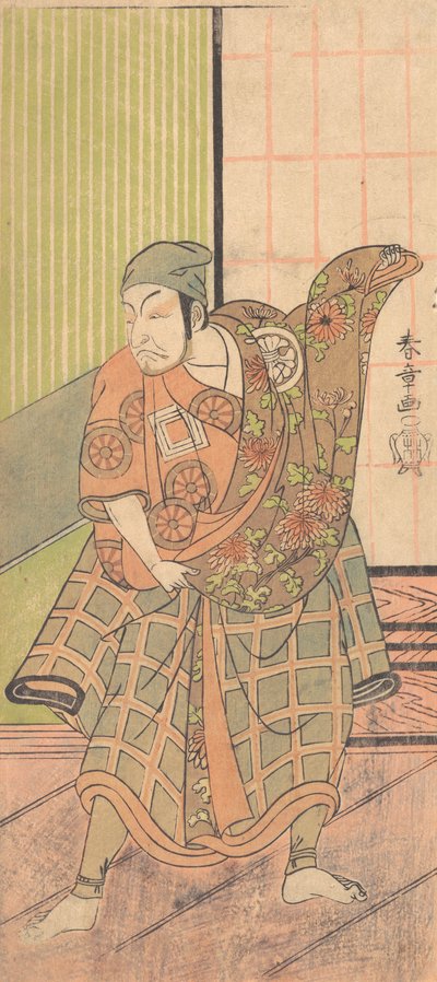 Den fjerde Ichikawa Danjuro i rollen som Ukishima Danjo, 1769 høst. av Shunsho