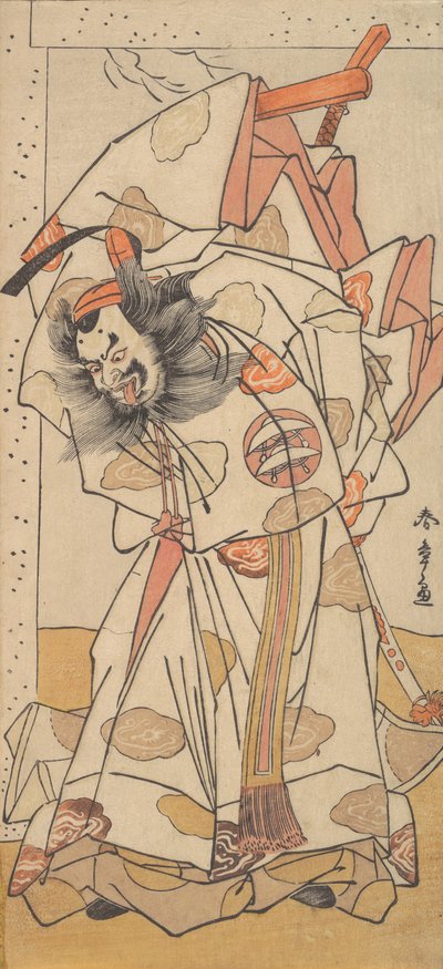 Den andre Nakajima Mihoemon i rollen som Sadaijin Jihei, 1776. av Shunsho