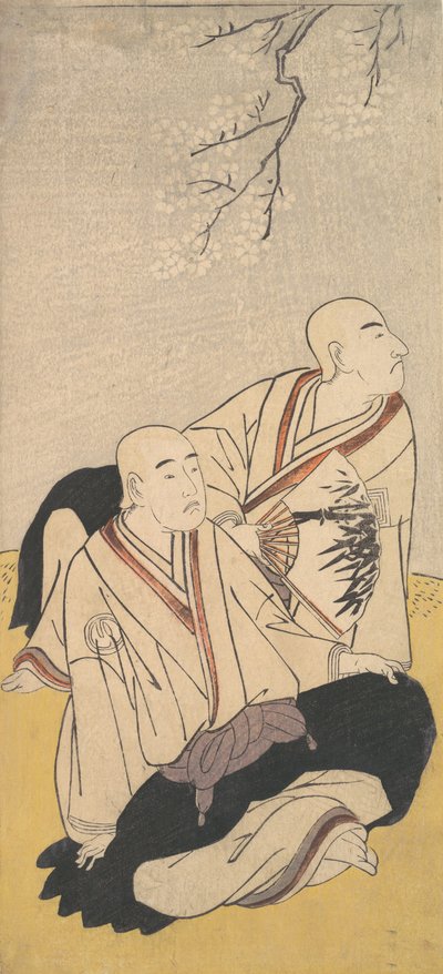 Den tredje Sawamura Sojuro og den andre Ichikawa Monnosuke som buddhistiske munker, 1791. av Shunsho