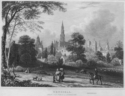Brussel, nær Porte DAnderlecht, 1850 av Shury and Son