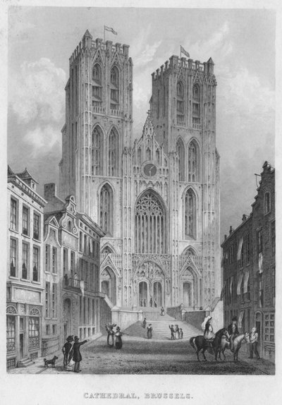 Katedralen, Brussel, 1850 av Shury and Son