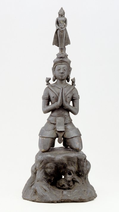 Siva hedrer Buddha, Lan Na-kultur (bronse) av Siamese School