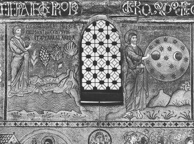 Skapelse av vann og stjerner (mosaikk) av Sicilian School