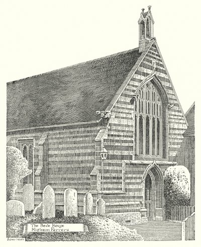 The Bede House, Higham Ferrers (gravering) av Sidney Heath