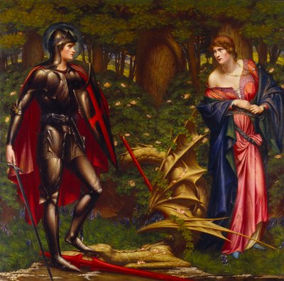 St. George and the Dragon (olje på lerret) av Sidney Meteyard