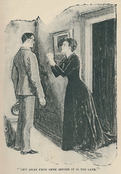 Kom deg bort herfra før det er for sent, 1892 av Sidney Paget