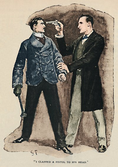 Jeg klappet en pistol mot hodet hans, 1892 av Sidney Paget
