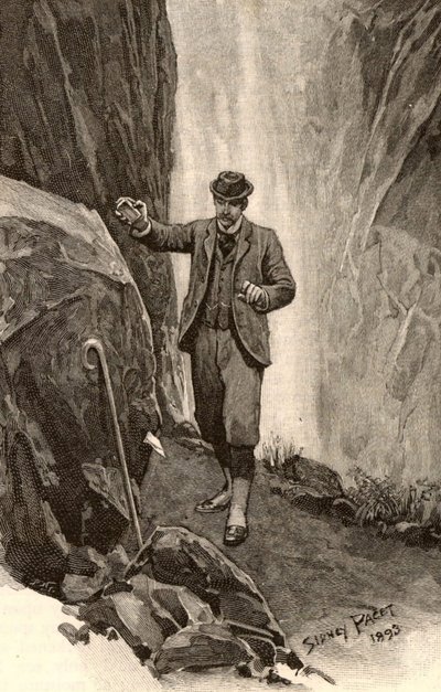 Illustrasjon for "The Adventures of Sherlock Holmes" av Sidney Paget