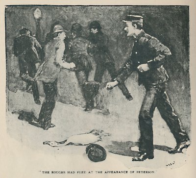 The Roughs hadde flyktet ved Petersons opptreden, 1892 av Sidney Paget