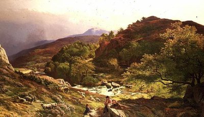 Ved elven Llugwy nær Capel Curig, N. Wales av Sidney Richard Percy