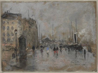 Grand Quai i Le Havre, 1901. av Siebe Johannes ten Cate