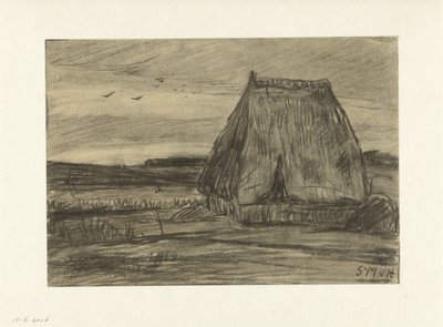 Landskap med hytte av Sientje Mesdag van Houten