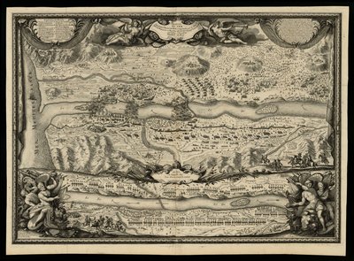 Battle of the Ter vunnet av den kongelige hæren kommandert av Mar. duc de Noailles 27. mai 1694 av Sieur de Beaulieu