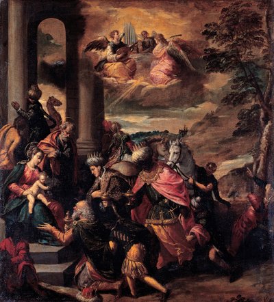 The Adoration of the Magi, 1580 av Sigismondo Scarsellino