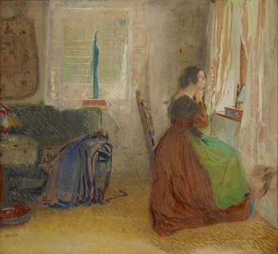 Rom i et gammelt skogshus av Sigmund Walter Hampel