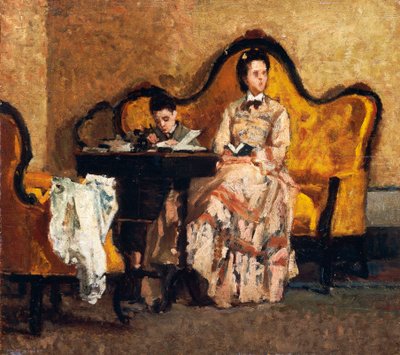 Lekser, av Silvestro Lega (1826-1895) av Silvestro Lega
