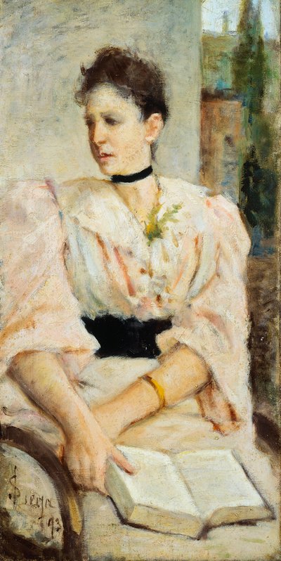 Portrett av Paola Bandini av Silvestro Lega