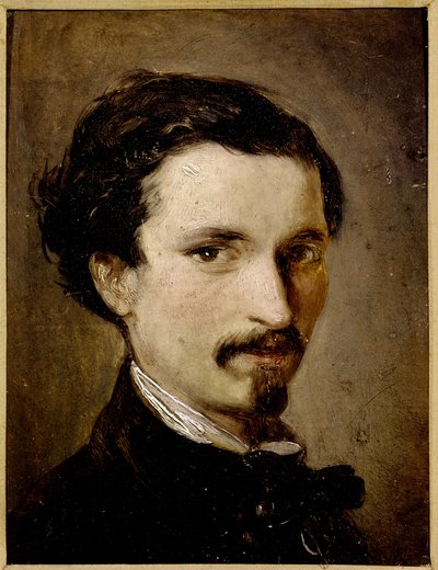 Selvportrett (olje på lerret av Silvestro Lega