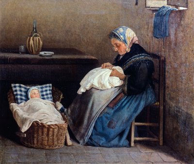 Bestemoren, av Silvestro Lega av Silvestro Lega