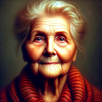 Elizabeth - quot;AI-formede leveår: portretter av tidløshetquot; av Silvia Martini