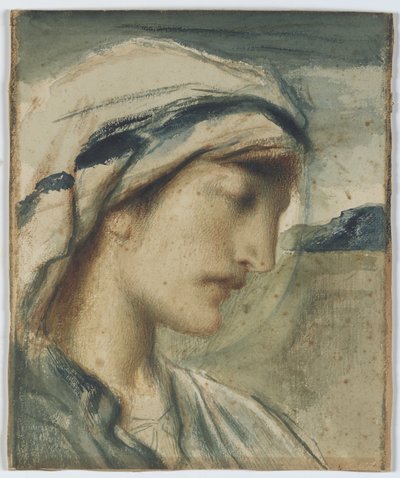 Figur med hodeskjerf av Simeon Solomon