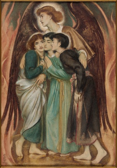 Sadrak, Mesak og Abed-Nego i den brennende ovnen av Simeon Solomon