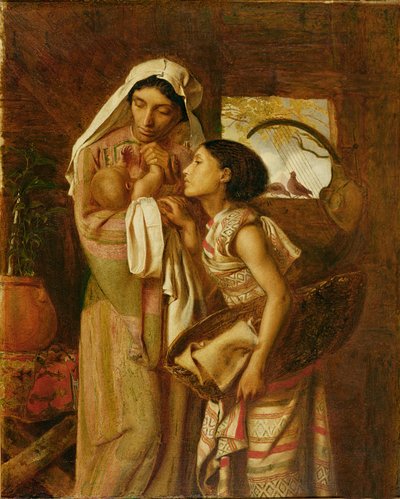 The Mother of Moses, ca. 1860 (olje på lerret) av Simeon Solomon