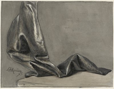 Draperiestudie av Simon Andreas Krausz