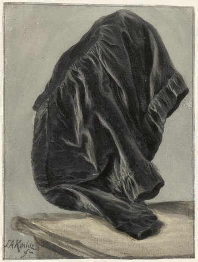 Draperiestudie av Simon Andreas Krausz