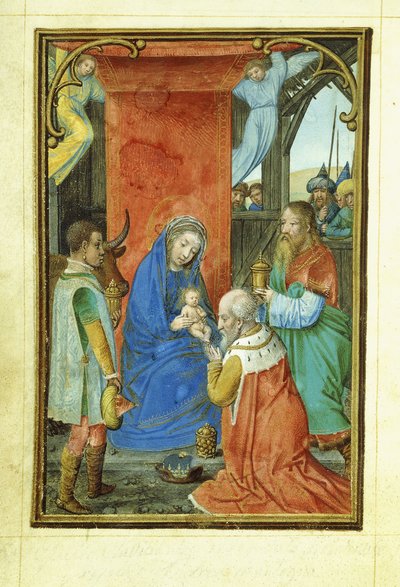 Tilbedelse av magi, 1520-tallet av Simon Bening