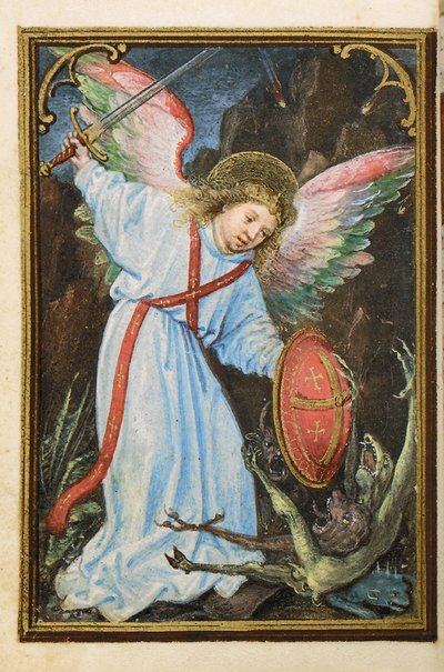 Folio fra en miniatyr Time Book, bruk av Roma, Brugge, 1530-35 av Simon Bening