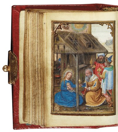 Folio fra en miniatyr Time Book, bruk av Roma, Brugge, 1530-35 av Simon Bening