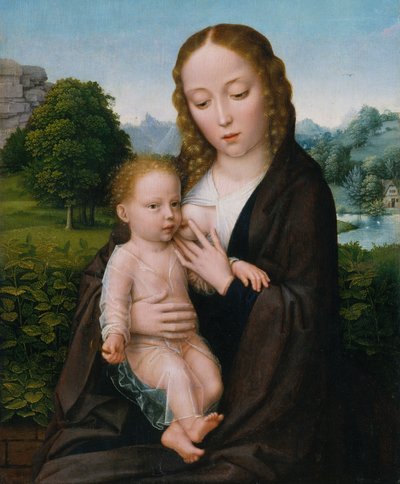 Jomfru og barn, ca. 1520. av Simon Bening