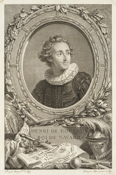 Henri de Bourbon, Royal de Navarre av Simon Charles Miger after François André Vincent