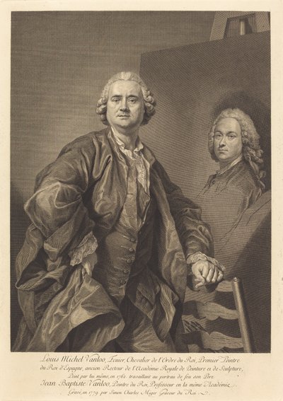 Louis Michel Vanloo av Simon Charles Miger after Louis Michel Van Loo