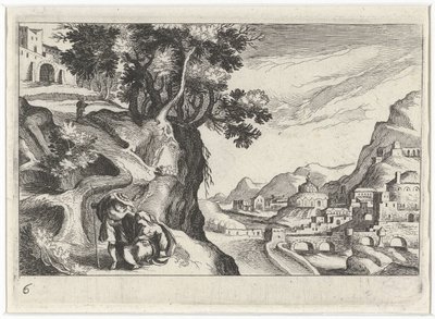 Landschap møtte Juda en Tamar Søreuropeisk landskap (serietittel) Topografi av forskjellige regioner (serietittel) av Simon Frisius