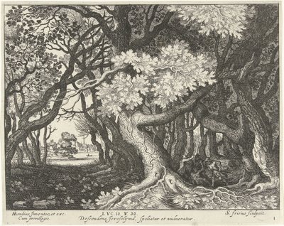 Robbery of a Man in a Wood Lignelse om den barmhjertige samaritan (serietittel) av Simon Frisius