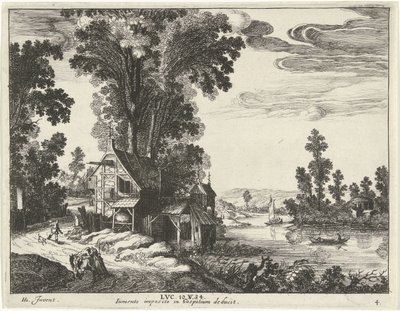 Samaritan tar med en såret mann til et vertshus Lignelse om den barmhjertige samaritan (serietittel) av Simon Frisius