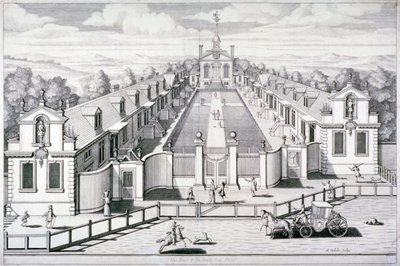 Trinity Almshouses, Mile End Road, Stepney, London, 1696. av Simon Gribelin