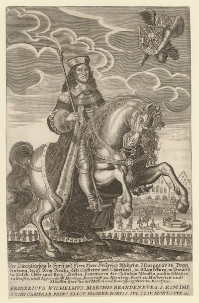 Portrett av Frederick William 1620-1688, kurfyrst av Brandenburg, hertug av Preussen, 1680 av Simon Grimm