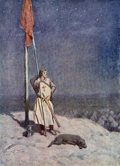 Ridderen står vakt på St. George