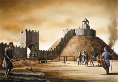 Pickering Castle, c1000-tallet, c1990-2010 av Simon Hayfield
