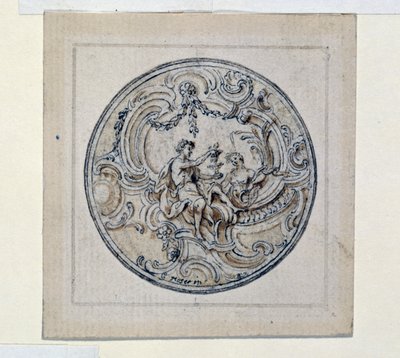 Design for urkasse, av Simon Gribelin (1661-1833) av Simon II Gribelin