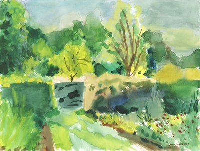 Ham House villmark, 2019 (akvarell på papir) av Simon Neville