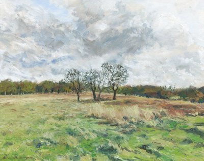 Richmond Park (olje på lerret) av Simon Neville