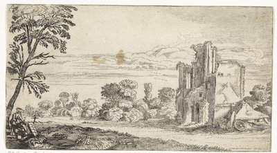 Landskap med ruin Landskap (serietittel) av Simon Poelenburg