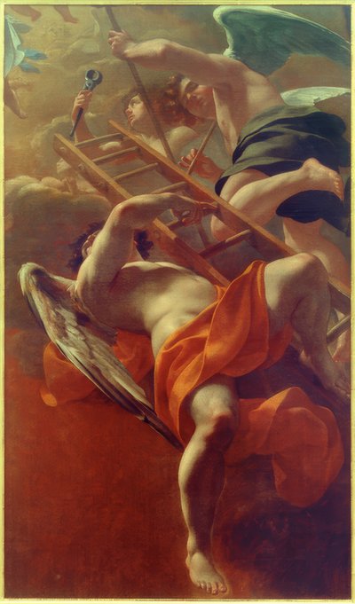 Engel med lidenskapsverktøy av Simon Vouet